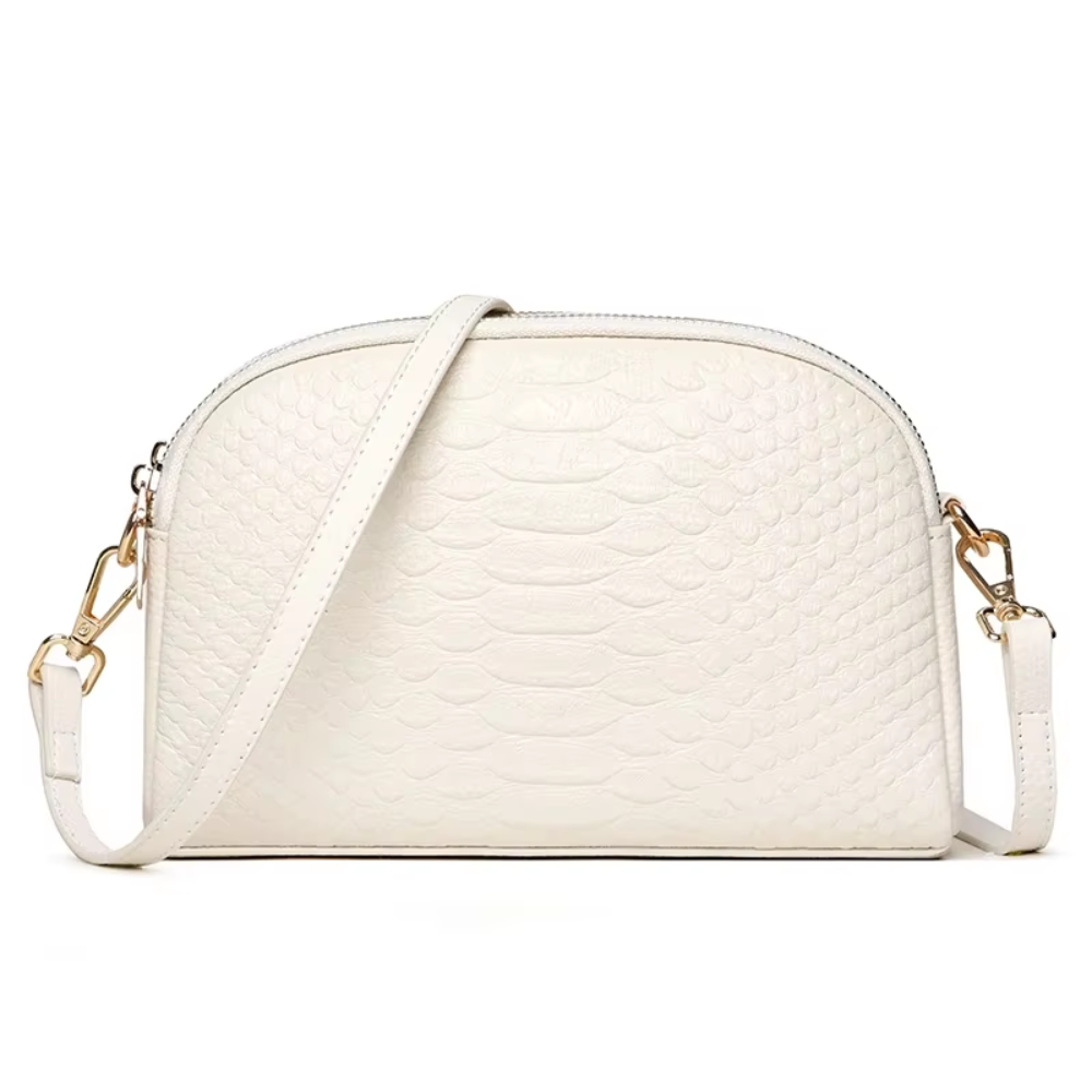 Isabella | Mini bolso de hombro con efecto cocodrilo