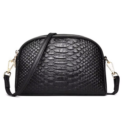 Isabella | Mini bolso de hombro con efecto cocodrilo