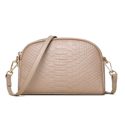 Isabella | Mini bolso de hombro con efecto cocodrilo