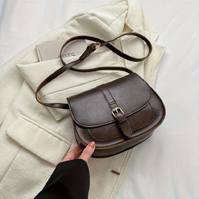 Evelyn™ | Bolso de hombro clásico con forma de silla de montar
