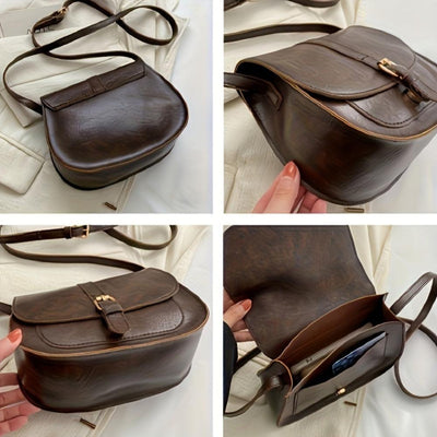 Evelyn™ | Bolso de hombro clásico con forma de silla de montar