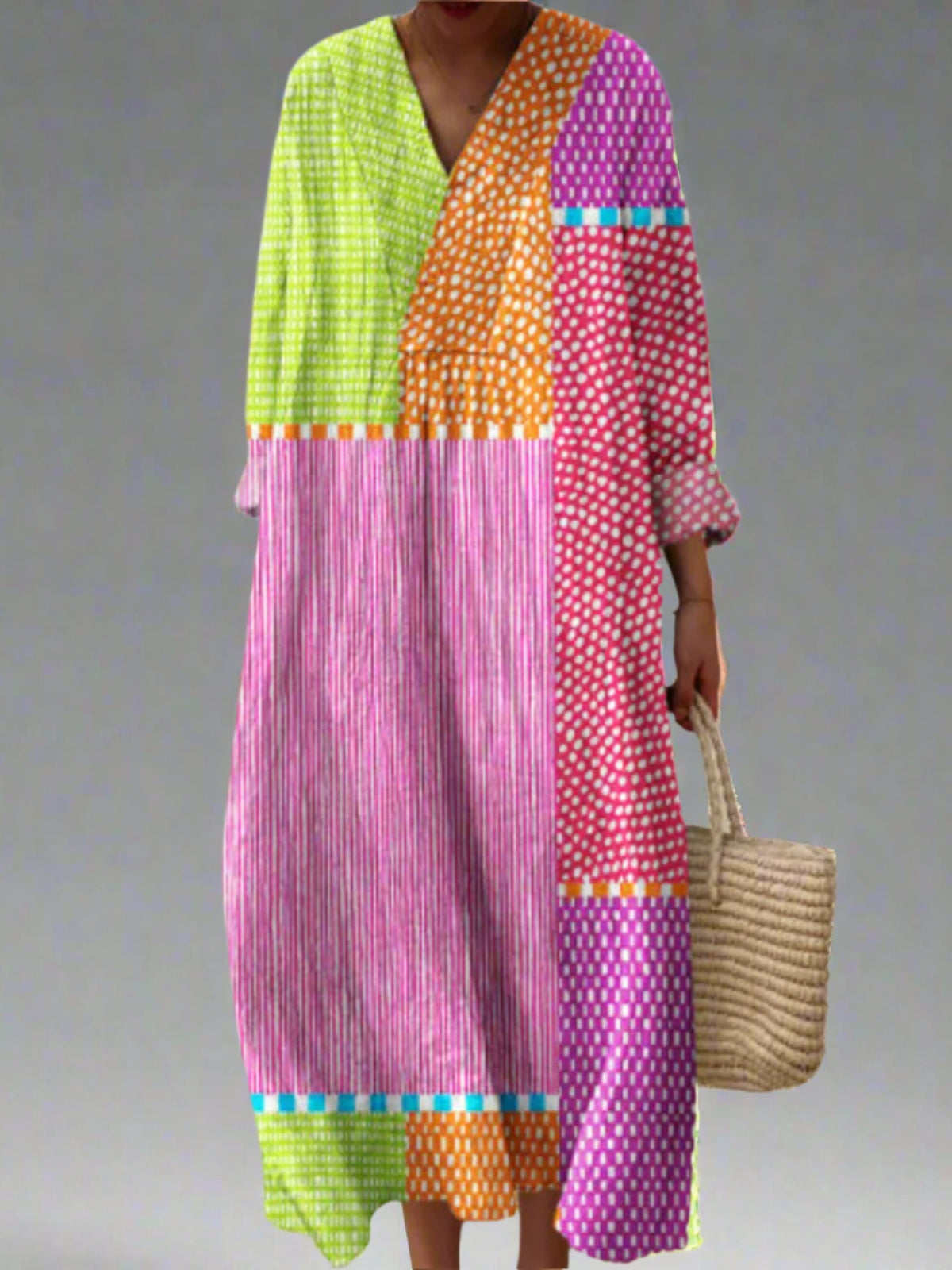 May | Vestido elegante geométrico