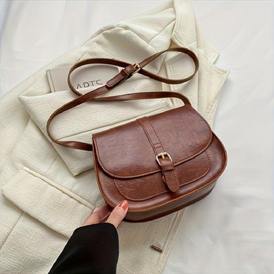 Evelyn™ | Bolso de hombro clásico con forma de silla de montar