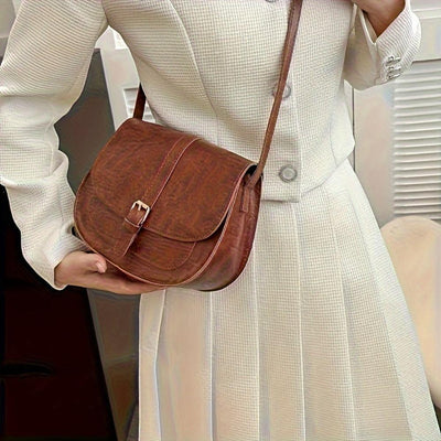 Evelyn™ | Bolso de hombro clásico con forma de silla de montar